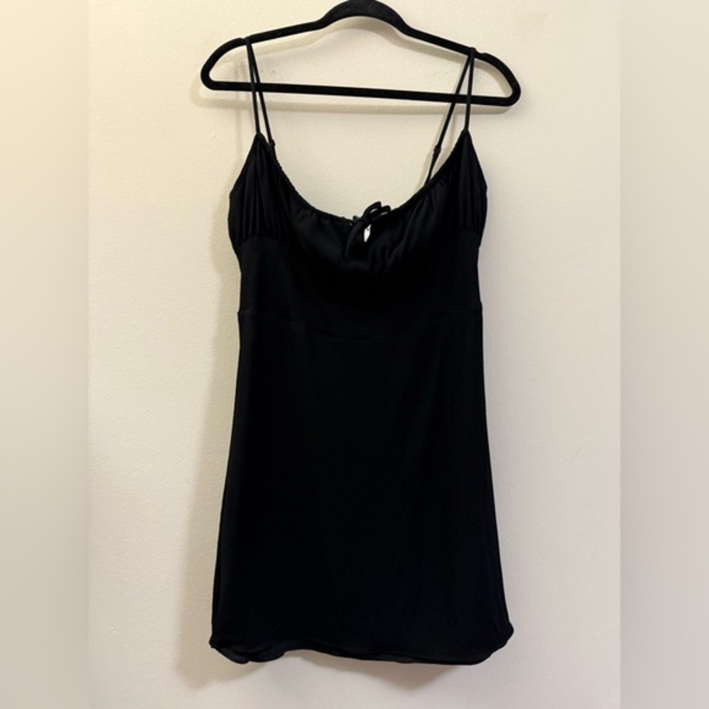 Aritzia Sunday Best Milkmaid Sleeveless Mini Dresss in Black -‎ M